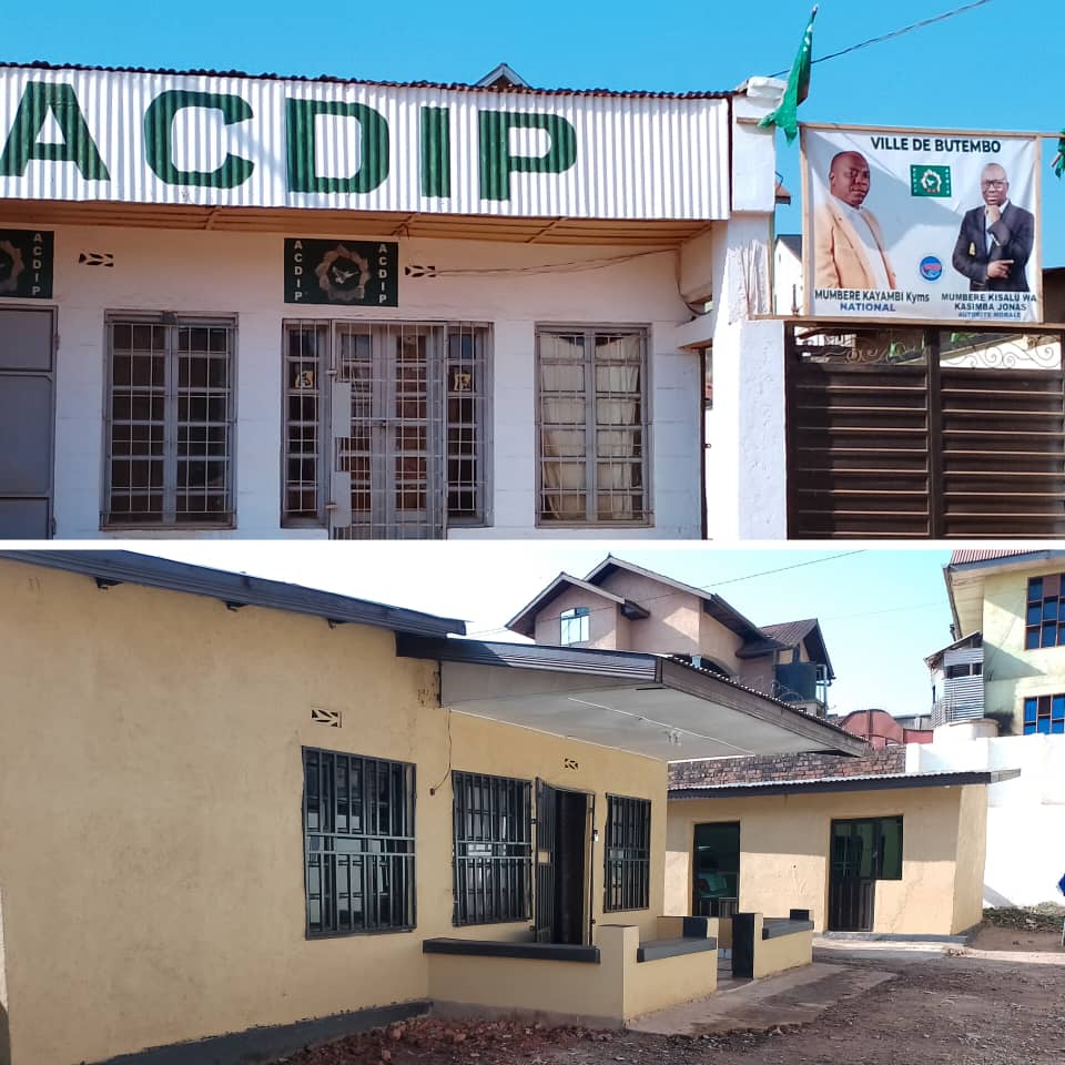 Butembo : ce beau bureau implanté au coeur de la ville, fait la fierté du parti politique ACDIP de Jonas KASIMBA