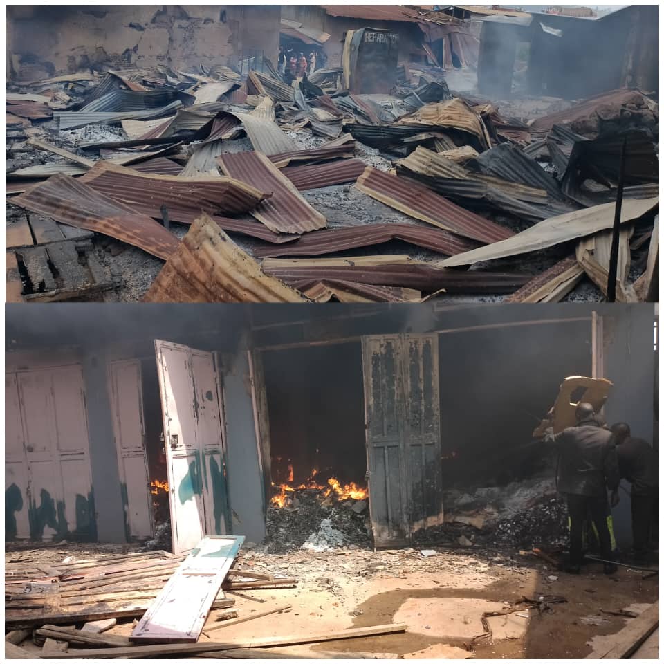 Butembo : l’incendie de 12 ateliers de menuiserie, à la base d’une perte évaluée à plus 70 000$