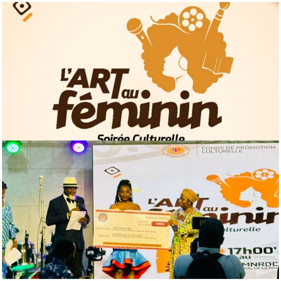 Nord-Kivu : la modéliste MUYISA VIVUYA Viviane, ambassadrice de la ville de Butembo au projet culturel « ART AU FÉMININ DU FPC » à Kinshasa, est primée